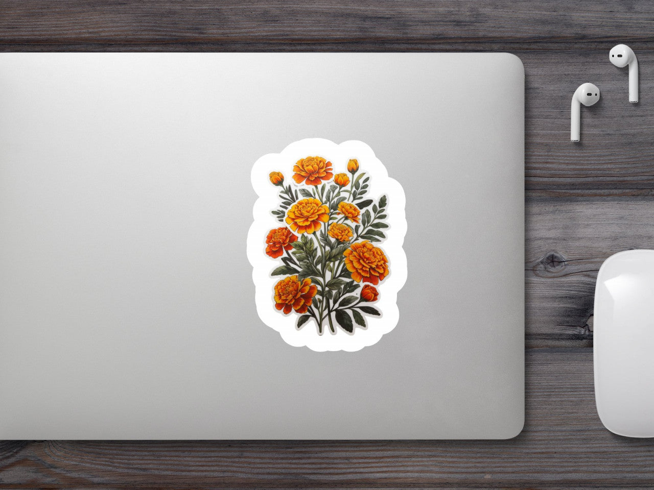 Set 3 bucati, Sticker decorativ, Flori de craite cu boboci, Rezistent la apa, NO876, 6 cm, Multicolor
