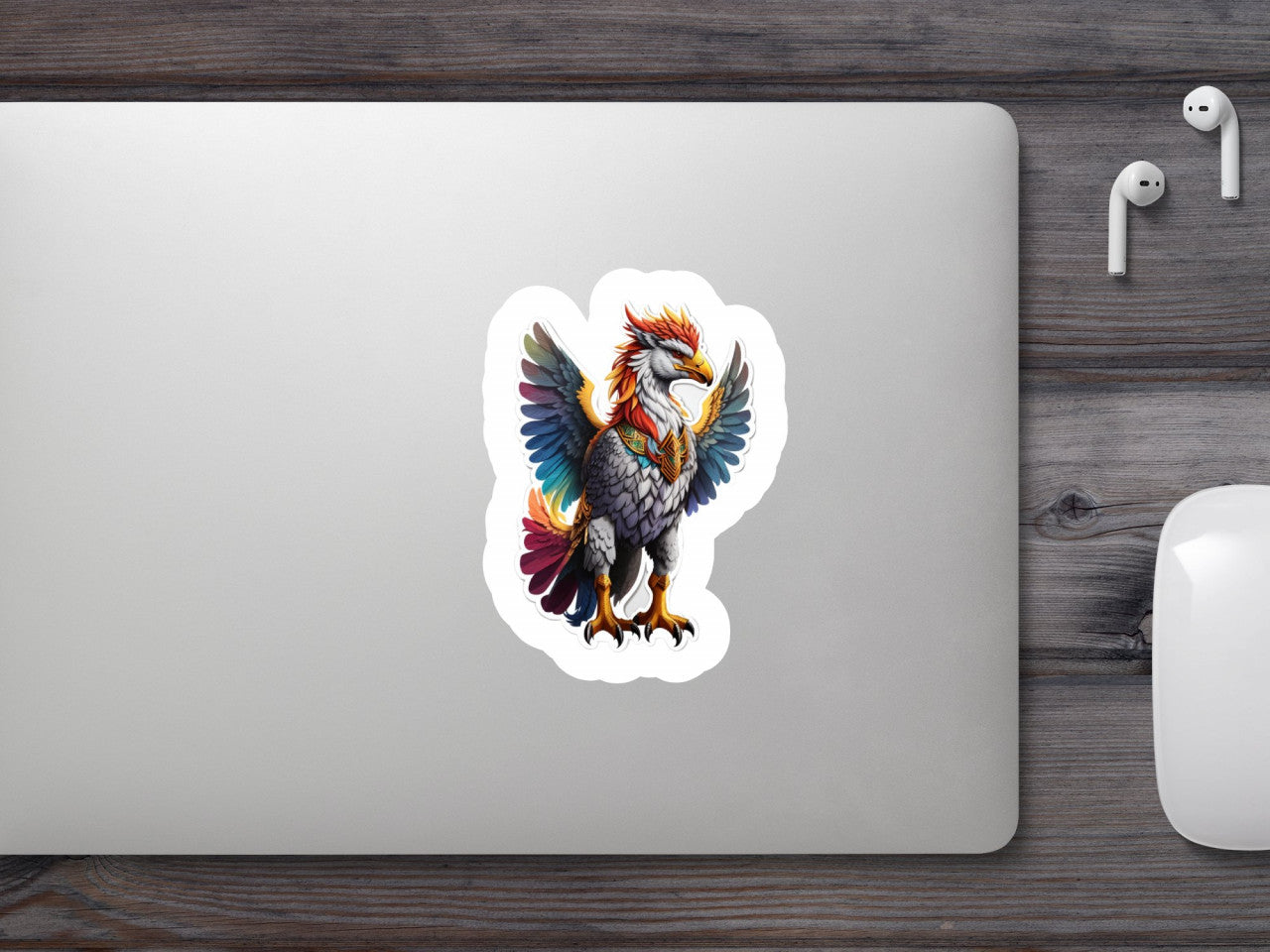 Set 3 bucati, Sticker decorativ, Hippogriff personaj mitologic, Rezistent la apa, NO704, 6 cm, Multicolor