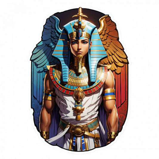 Set 3 bucati, Sticker decorativ, Horus, Rezistent la apa, NO717, 6 cm, Multicolor