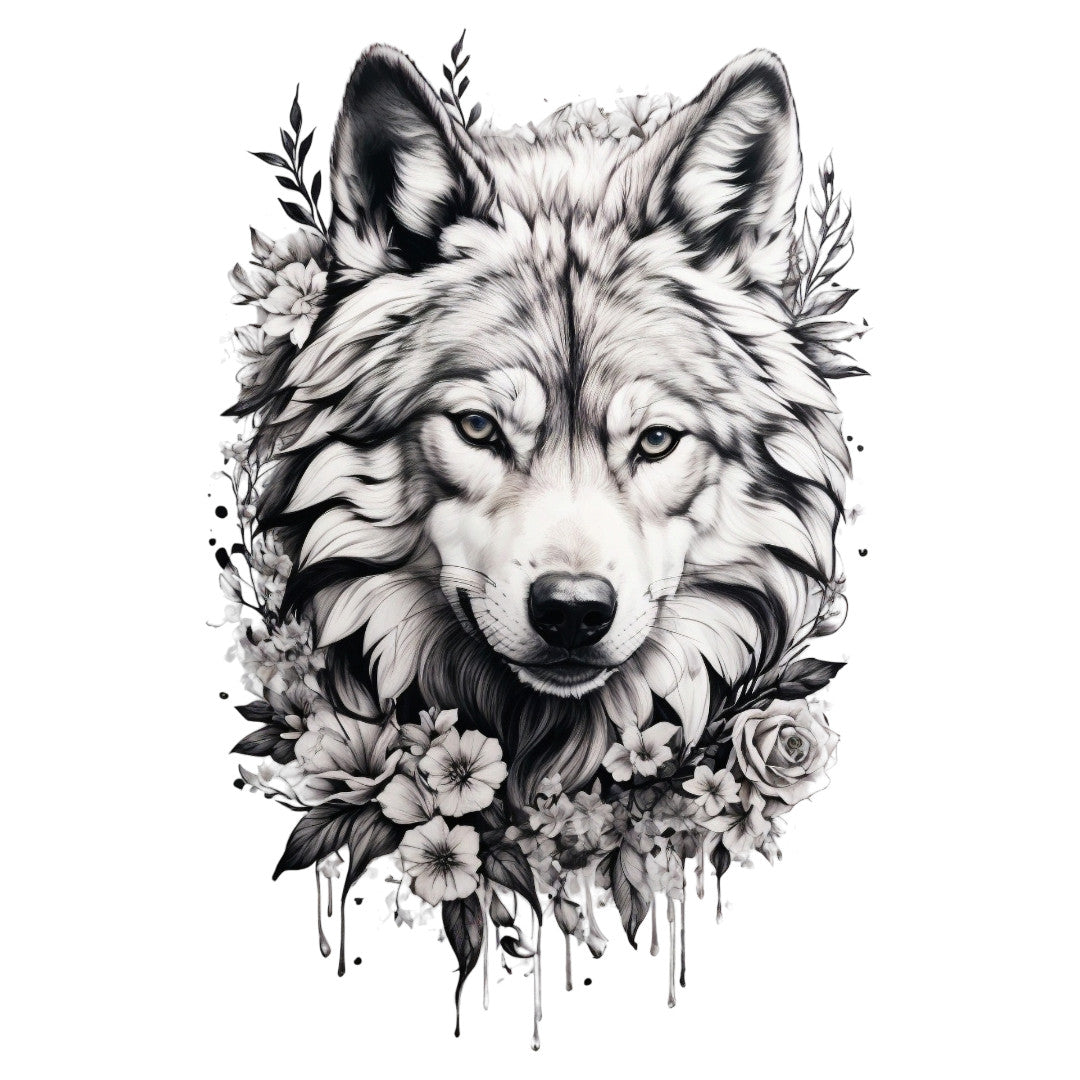 Set 3 bucati, Sticker decorativ, Lupul desenat, Rezistent la apa, NO1849, 6 cm, Multicolor