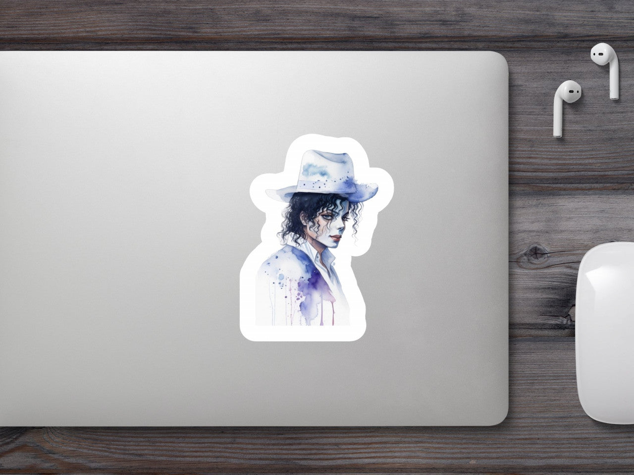 Set 3 bucati, Sticker decorativ, Michael Jackson costum, Rezistent la apa, NO2214, 6 cm, Multicolor