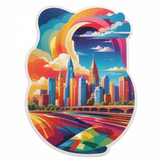 Set 3 bucati, Sticker decorativ, Orasul Galata, Rezistent la apa, NO583, 6 cm, Multicolor