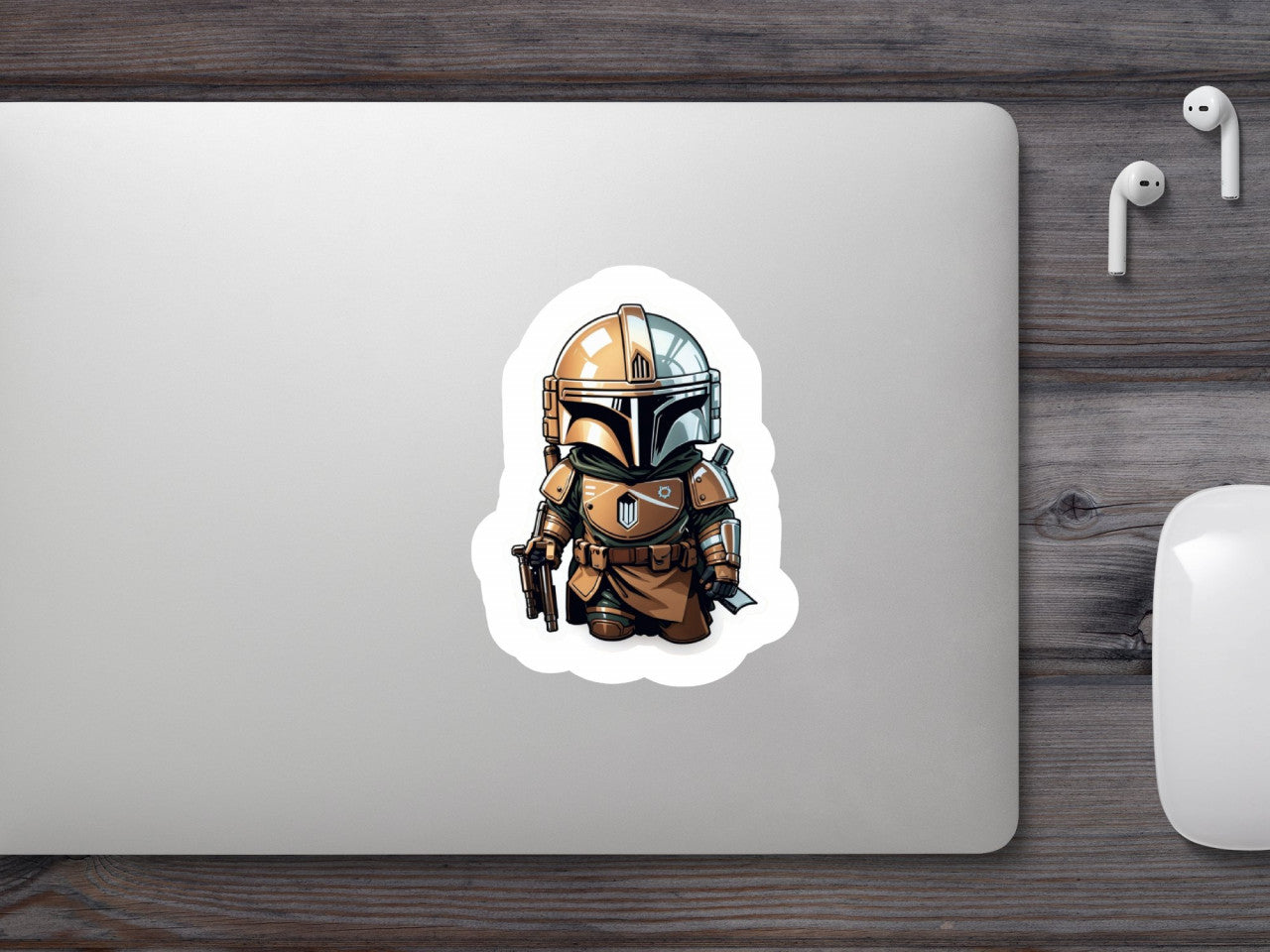 Set 3 bucati, Sticker decorativ, Personaj Boba Fett, Rezistent la apa, NO2083, 6 cm, Multicolor