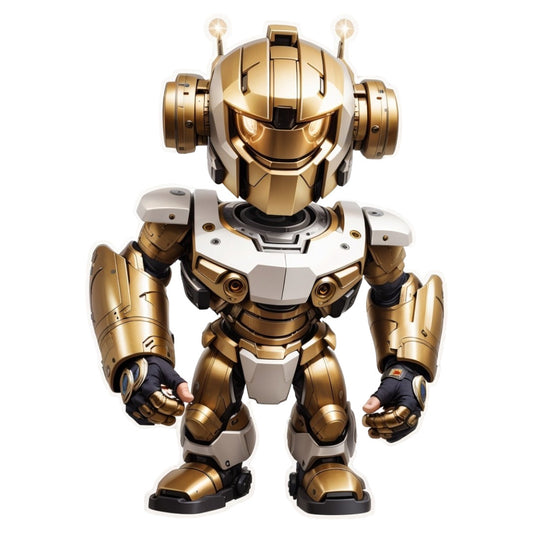 Set 3 bucati, Sticker decorativ, Robotul blitzcrank, Rezistent la apa, NO1994, 6 cm, Multicolor