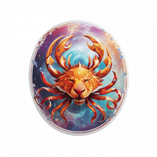 Set 3 bucati, Sticker decorativ, Scorpion simbol zodia scorpion, Rezistent la apa, NO326, 6 cm, Multicolor