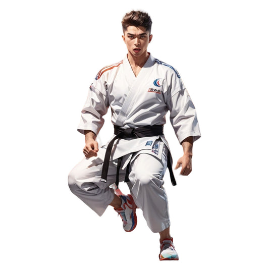Set 3 bucati, Sticker decorativ, Sportiv Karate, Rezistent la apa, NO2102, 6 cm, Multicolor