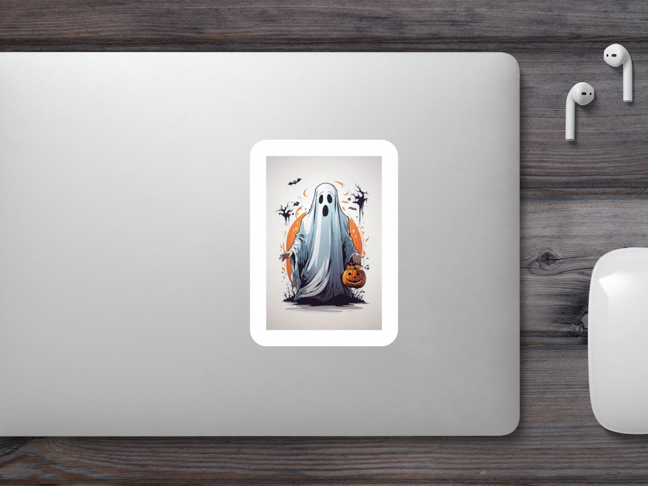 Set 3 bucati, Sticker decorativ, Stafia de halloween, Rezistent la apa, NO1847, 6 cm, Multicolor