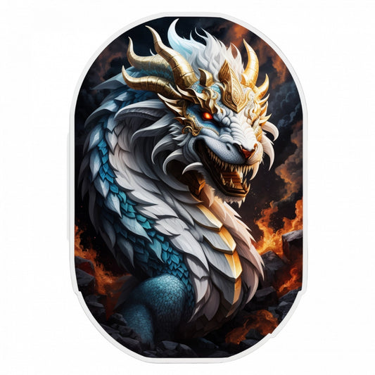 Set 3 bucati, Sticker decorativ, Typhon personaj mitologic, Rezistent la apa, NO1333, 6 cm, Multicolor