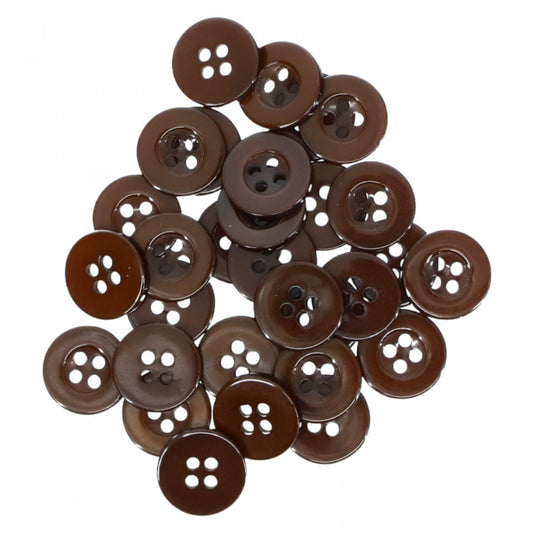 Set 30 buc, Nasturi, NO9587, 1.5 cm, Maro