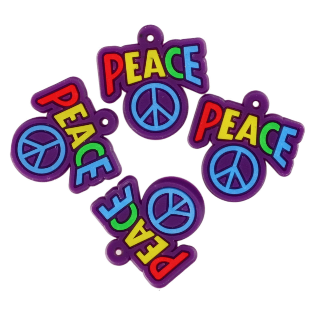 Set 4 bucati, andantiv din silicon, Peace, NO22, 2.2 cm, Mov