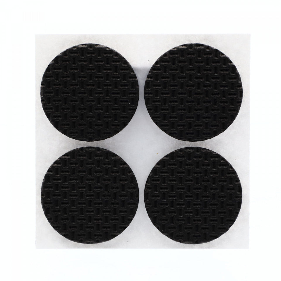 Set 4 bucati, Protectie Antialunecare pentru mobila cu adeziv, rotund, 4x4cm, Negru