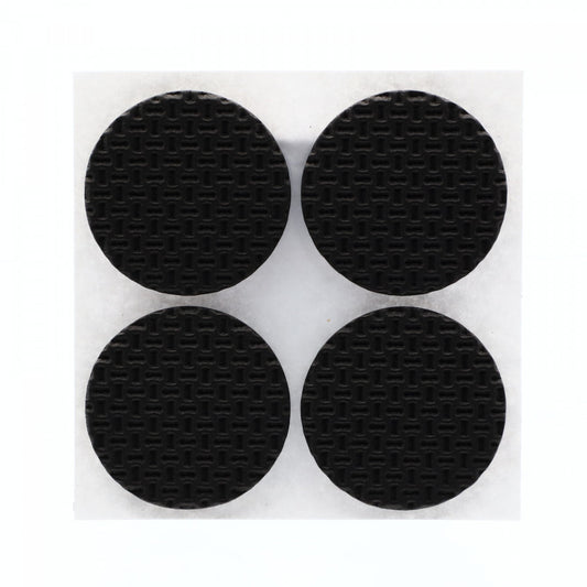 Set 4 bucati, Protectie Antialunecare pentru mobila cu adeziv, rotund, 4x4cm, Negru