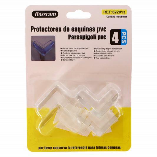 Set 4 bucati, protectie coluri si copii, NO55, 4 cm, Transparent