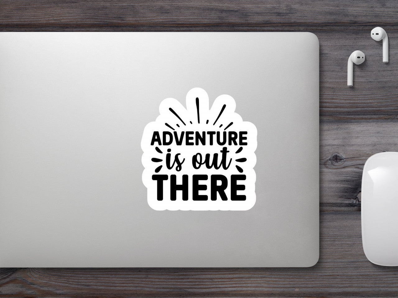 Set 4 bucati, Sticker decorativ, Adventure is out there, Rezistent la apa, NO7910, 10 cm, Multicolor