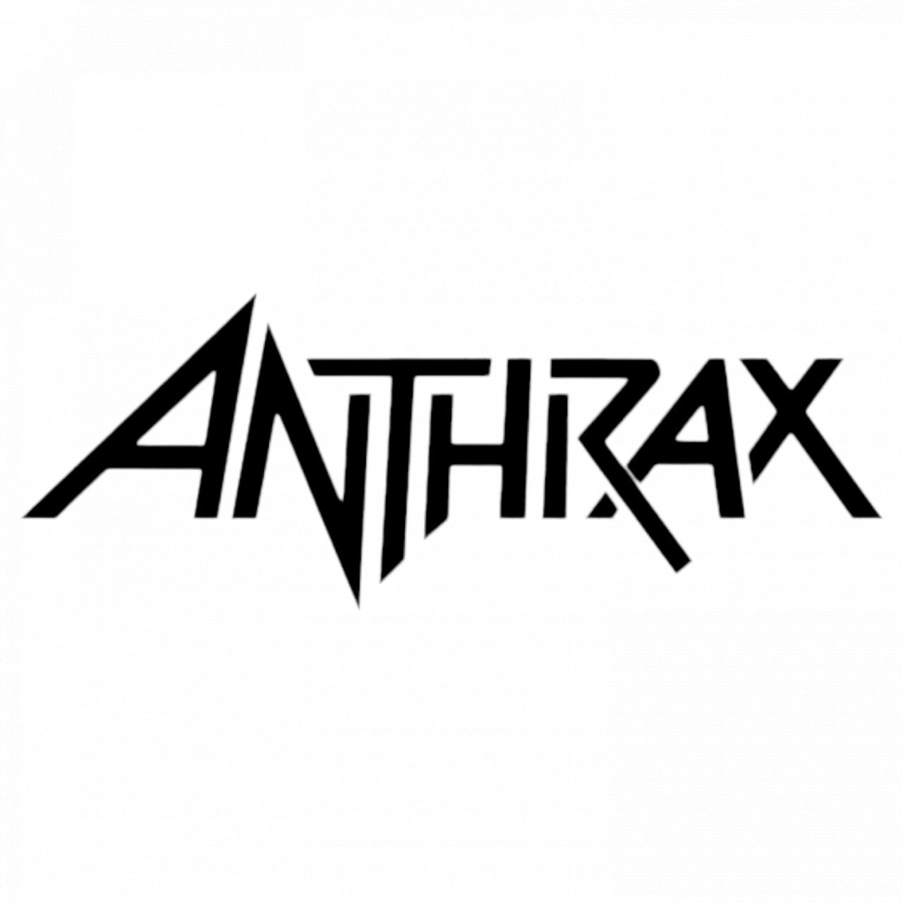 Set 4 bucati, Sticker decorativ, Anthrax Band Logo, Rezistent la apa, NO7976, 10 cm, Multicolor