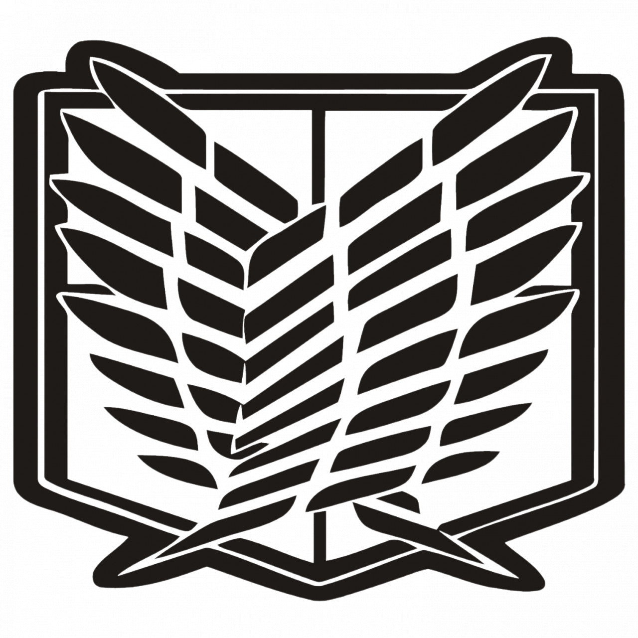 Set 4 bucati, Sticker decorativ, Attack on titan The Wings of Freedom patru, Rezistent la apa, NO8022, 10 cm, Multicolor