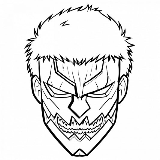 Set 4 bucati, Sticker decorativ, Attack on titan Titan Hunter, Rezistent la apa, NO8023, 10 cm, Multicolor