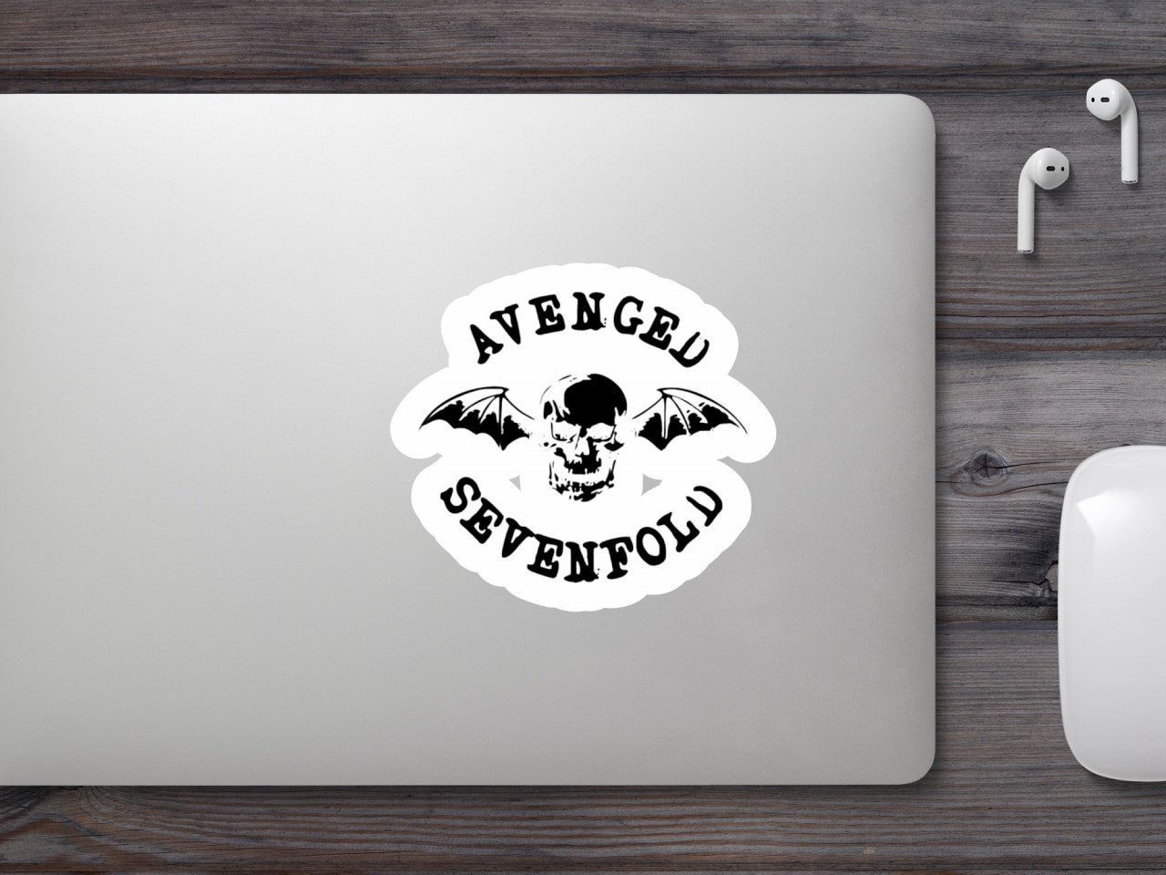 Set 4 bucati, Sticker decorativ, Avenged Sevenfold, Rezistent la apa, NO8030, 10 cm, Multicolor
