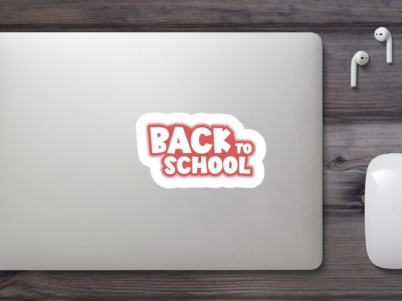 Set 4 bucati, Sticker decorativ, Back To School, Rezistent la apa, NO8045, 10 cm, Multicolor