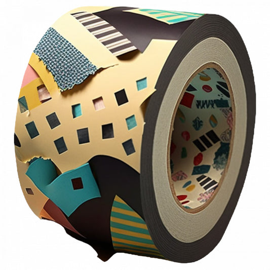 Set 4 bucati, Sticker decorativ, Banda adeziva decorativa, Rezistent la apa, NO8058, 10 cm, Multicolor