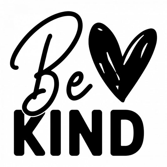 Set 4 bucati, Sticker decorativ, Be kind cu dragoste, Rezistent la apa, NO8084, 10 cm, Multicolor