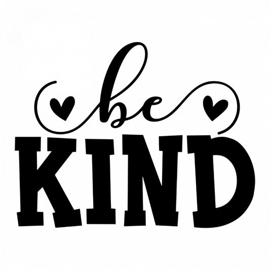 Set 4 bucati, Sticker decorativ, Be kind, Rezistent la apa, NO8487, 10 cm, Multicolor