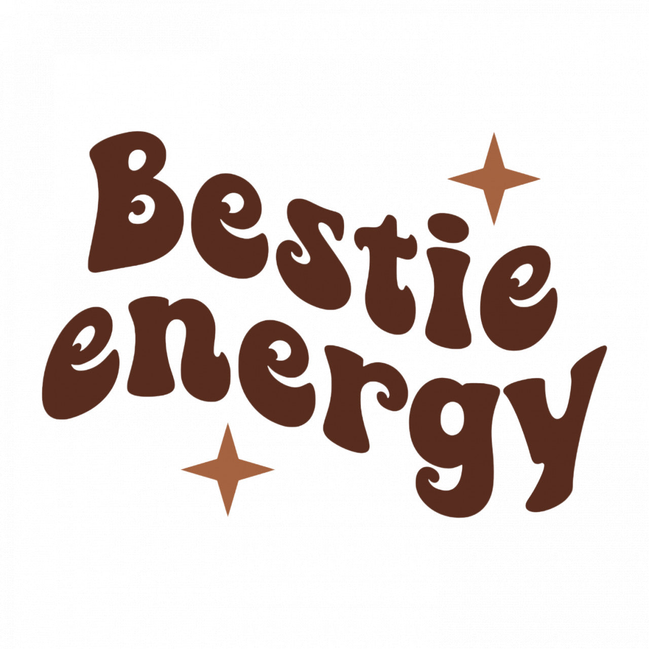 Set 4 bucati, Sticker decorativ, Bestie energy cu stelute, Rezistent la apa, NO8515, 10 cm, Multicolor