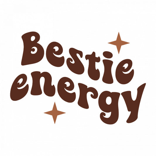 Set 4 bucati, Sticker decorativ, Bestie energy cu stelute, Rezistent la apa, NO8515, 10 cm, Multicolor