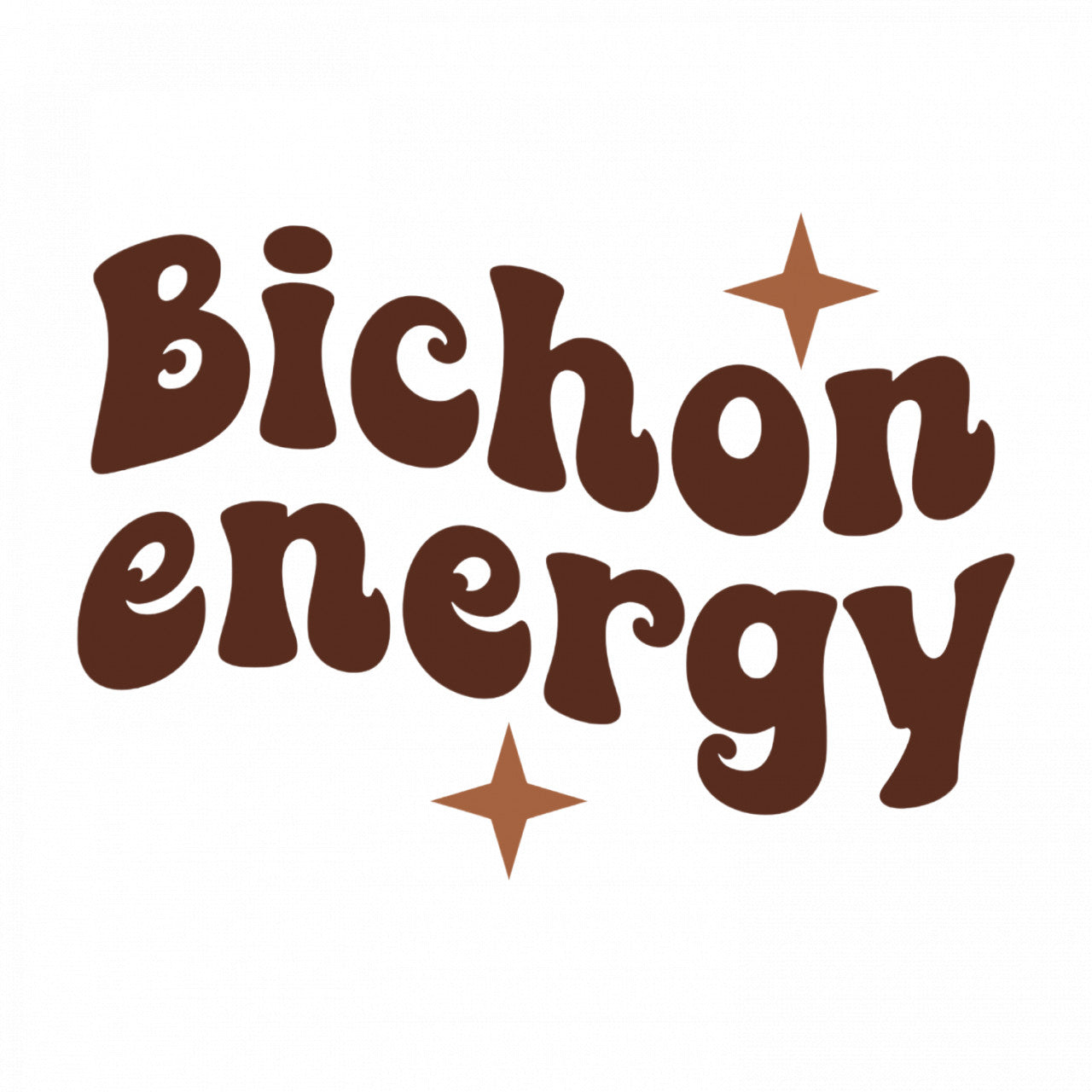 Set 4 bucati, Sticker decorativ, Bichon energy, Rezistent la apa, NO8532, 10 cm, Multicolor