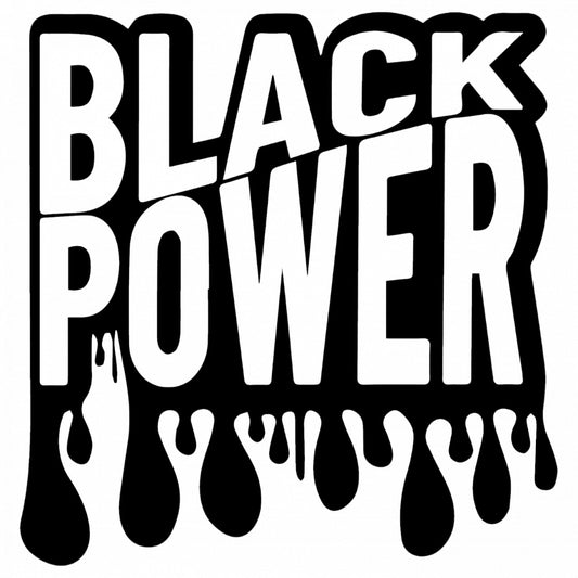 Set 4 bucati, Sticker decorativ, Black Power, Rezistent la apa, NO8559, 10 cm, Multicolor