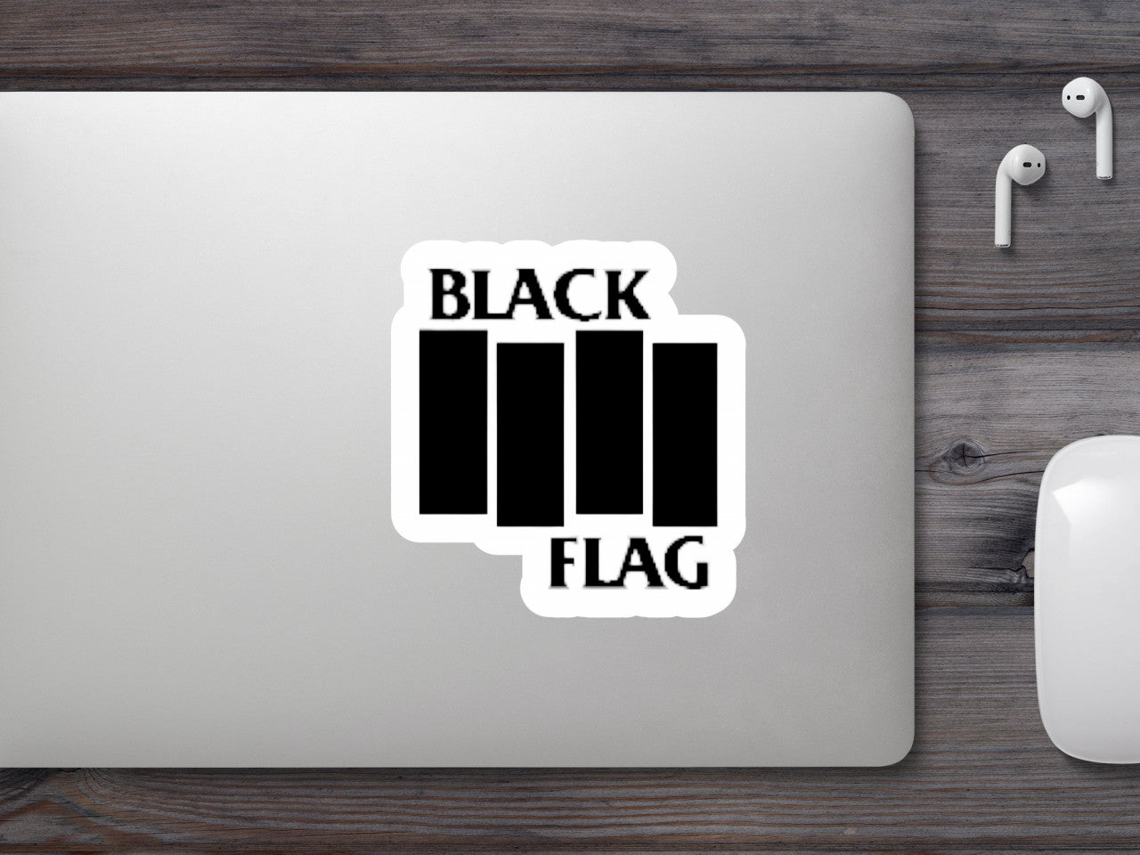 Set 4 bucati, Sticker decorativ, BlackFlag, Rezistent la apa, NO8562, 10 cm, Multicolor