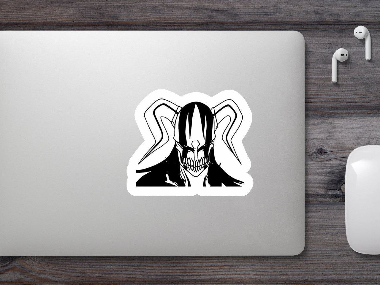 Set 4 bucati, Sticker decorativ, Bleach Anime Vasto Lorde Hollow, Rezistent la apa, NO8569, 10 cm, Multicolor