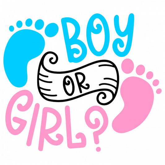 Set 4 bucati, Sticker decorativ, Boy or Gyrl, Rezistent la apa, NO8640, 10 cm, Multicolor