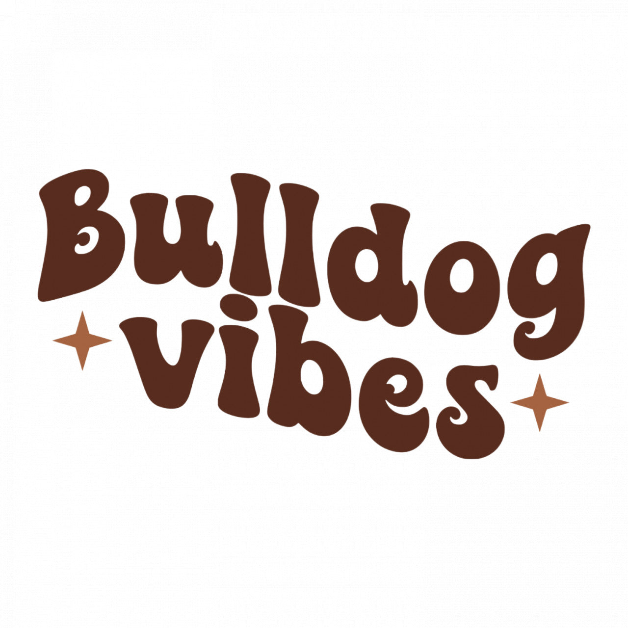 Set 4 bucati, Sticker decorativ, Bulldog vibes, Rezistent la apa, NO8656, 10 cm, Multicolor