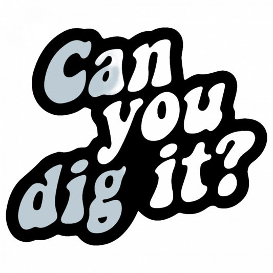 Set 4 bucati, Sticker decorativ, Can you dig it, Rezistent la apa, NO8714, 10 cm, Multicolor