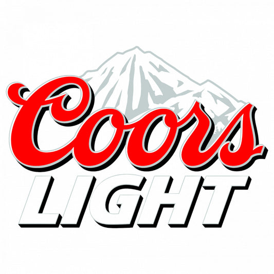 Set 4 bucati, Sticker decorativ, Coors Light Logo , Rezistent la apa, NO8889, 10 cm, Multicolor