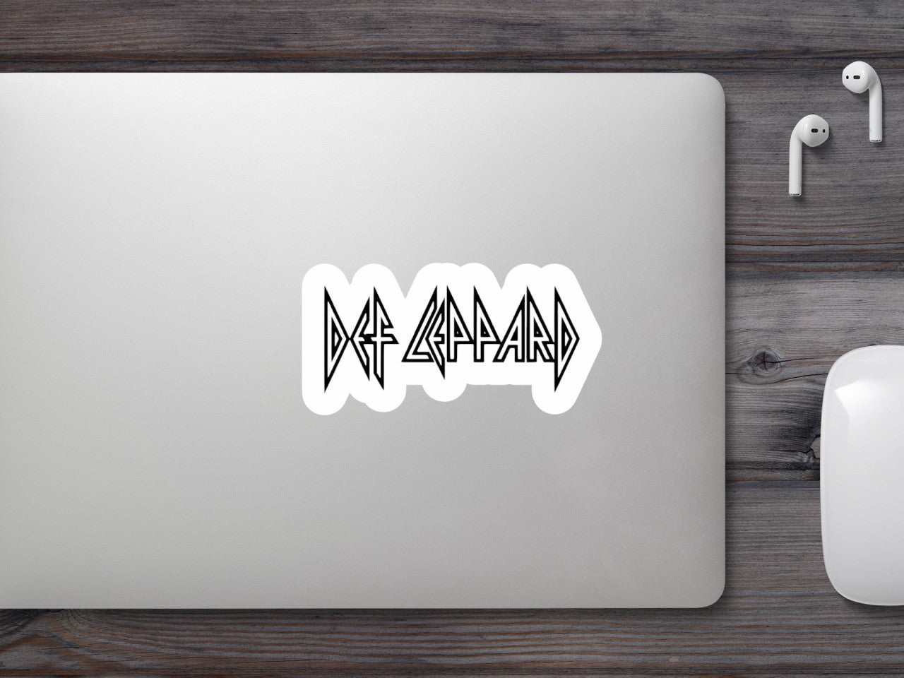 Set 4 bucati, Sticker decorativ, Def Leppard, Rezistent la apa, NO8972, 10 cm, Multicolor