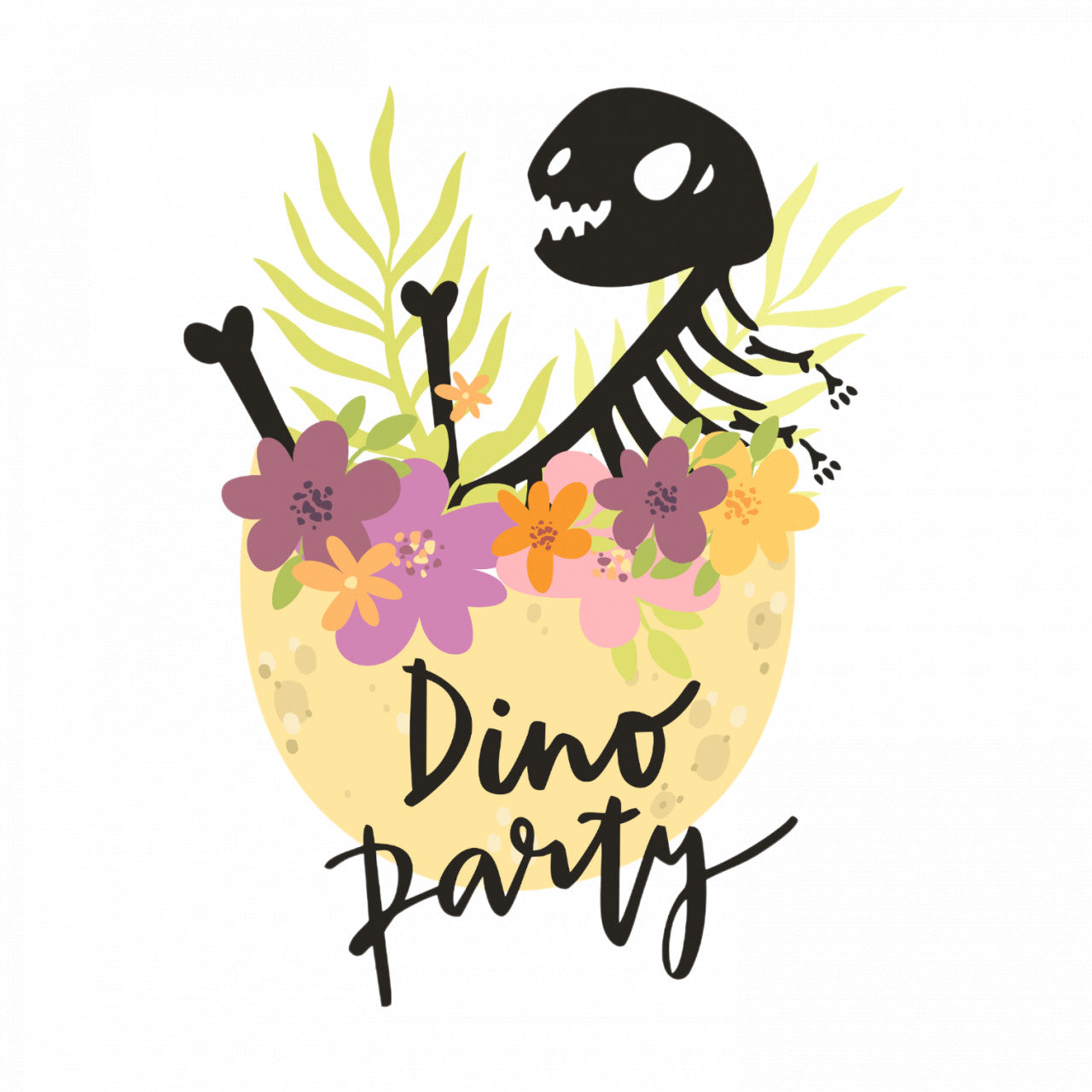 Set 4 bucati, Sticker decorativ, Dino party, Rezistent la apa, NO9005, 10 cm, Multicolor
