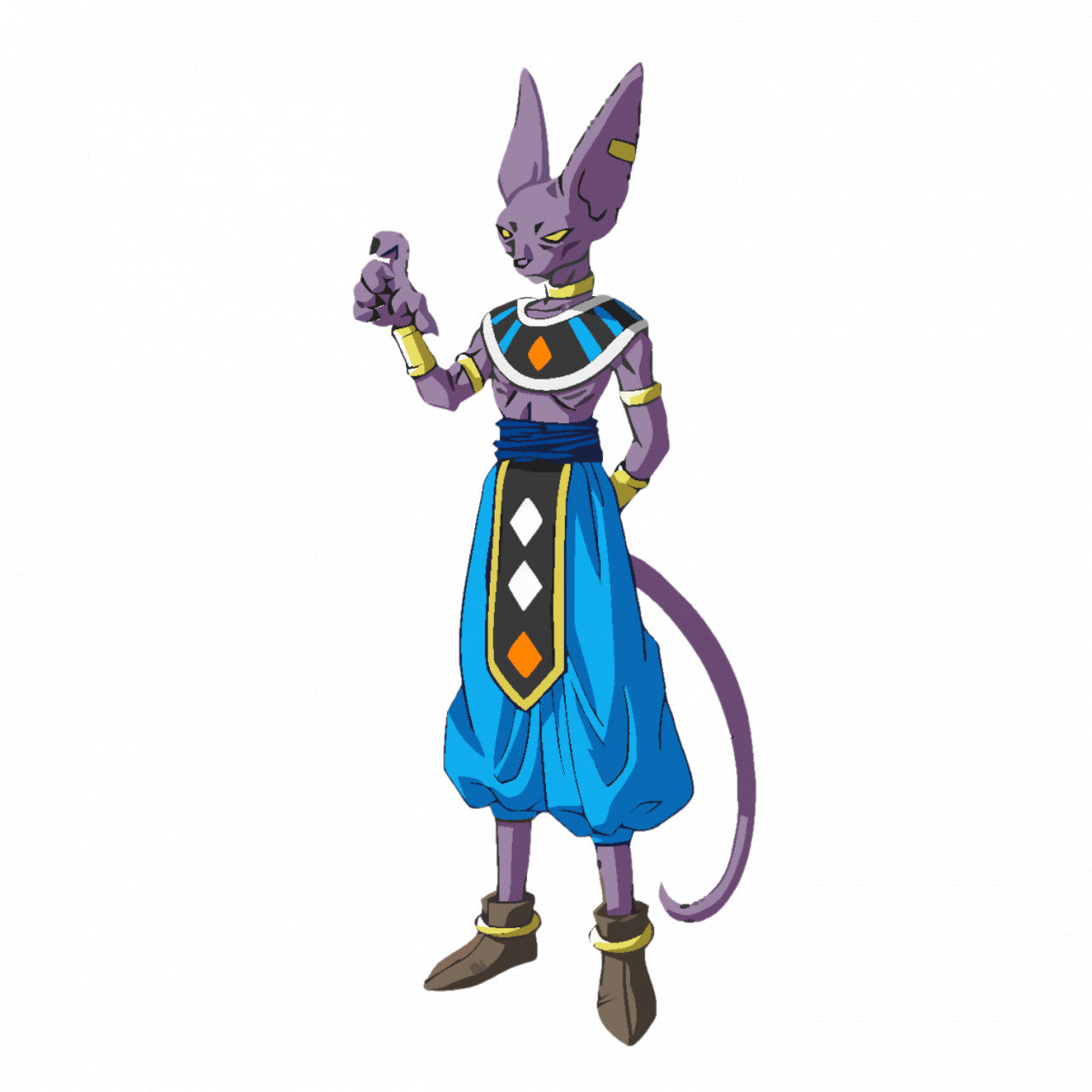 Set 4 bucati, Sticker decorativ, Dragon Ball Bills , Rezistent la apa, NO9098, 10 cm, Multicolor