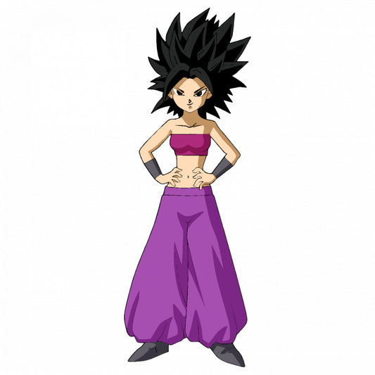 Set 4 bucati, Sticker decorativ, Dragon Ball Caulifa bruneta, Rezistent la apa, NO9104, 10 cm, Multicolor