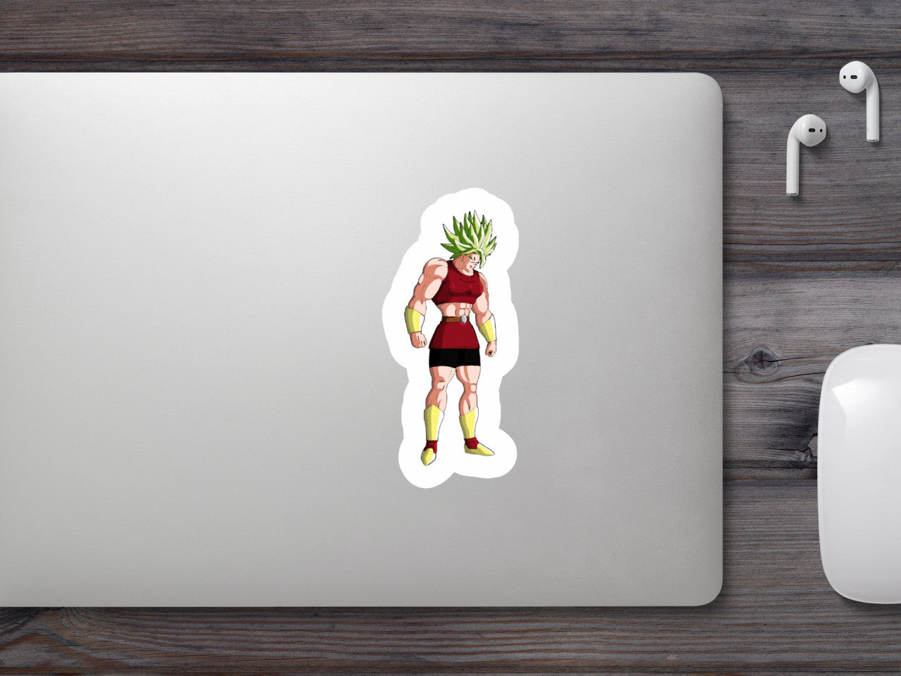 Set 4 bucati, Sticker decorativ, Dragon Ball Kale 4, Rezistent la apa, NO9154, 10 cm, Multicolor
