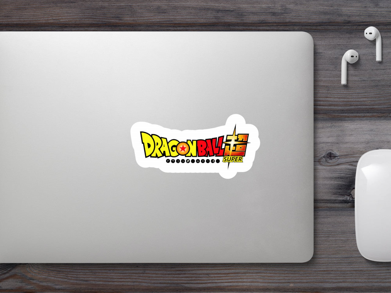 Set 4 bucati, Sticker decorativ, Dragon Ball Super Log, Rezistent la apa, NO9159, 10 cm, Multicolor