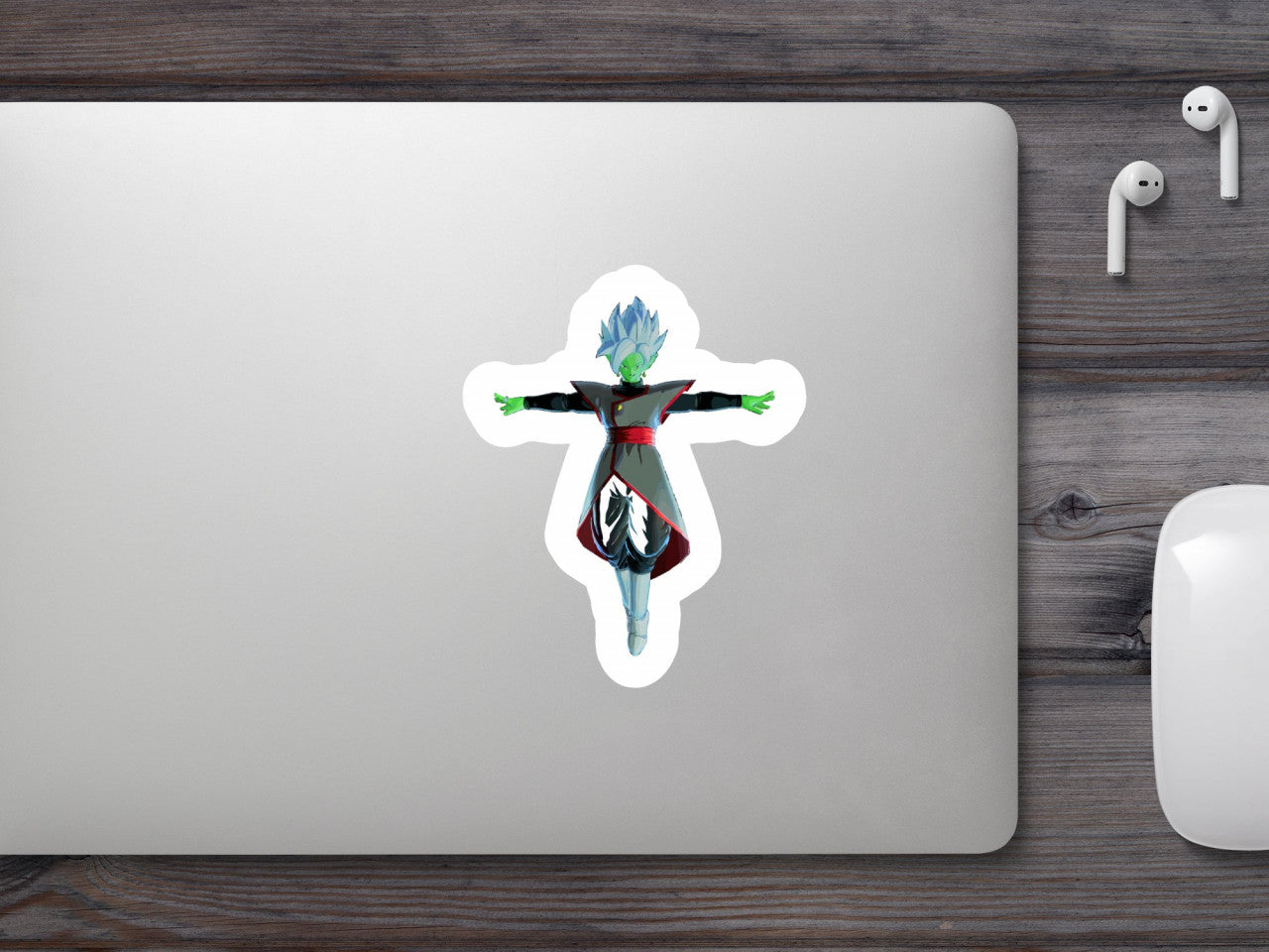 Set 4 bucati, Sticker decorativ, Dragon Ball Zamasu Levitatie, Rezistent la apa, NO9162, 10 cm, Multicolor
