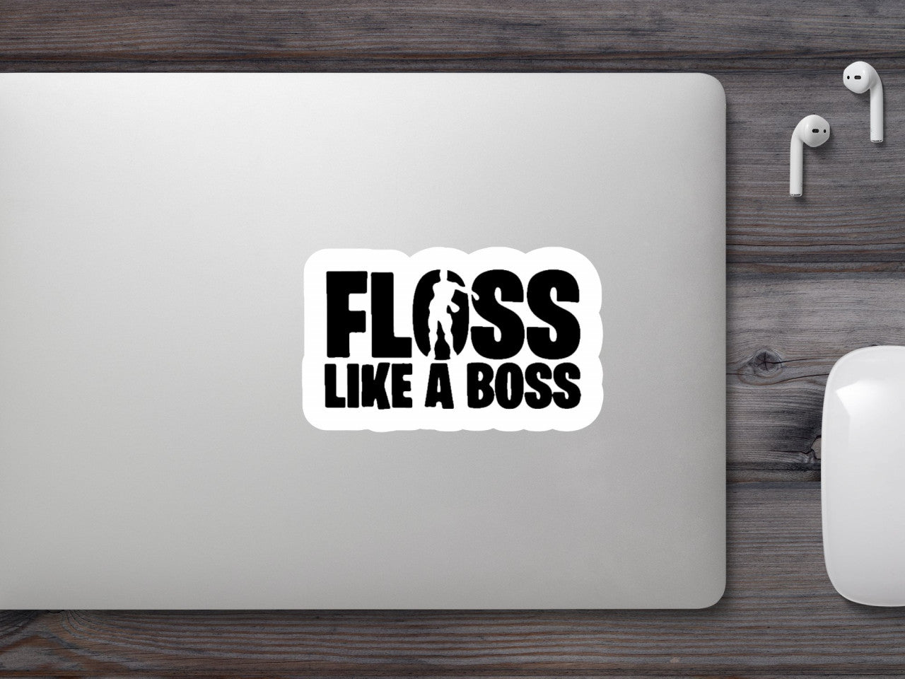 Set 4 bucati, Sticker decorativ, Floss Like a Boss, Rezistent la apa, NO9280, 10 cm, Multicolor