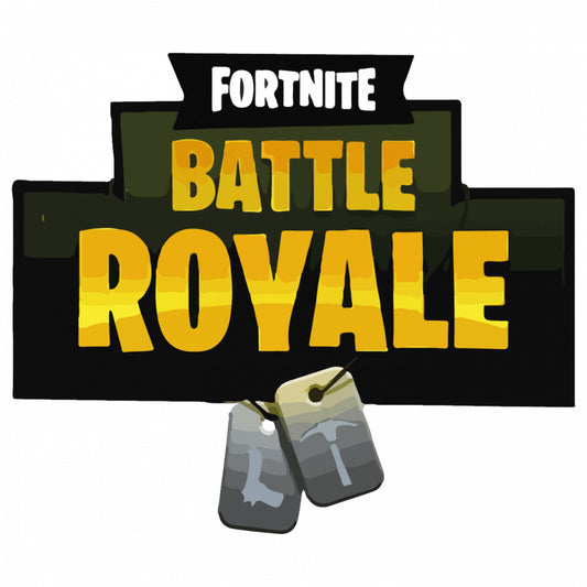 Set 4 bucati, Sticker decorativ, Fortnite Battle Royale, Rezistent la apa, NO9302, 10 cm, Multicolor