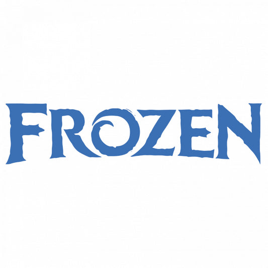 Set 4 bucati, Sticker decorativ, Frozen logo, Rezistent la apa, NO9364, 10 cm, Multicolor