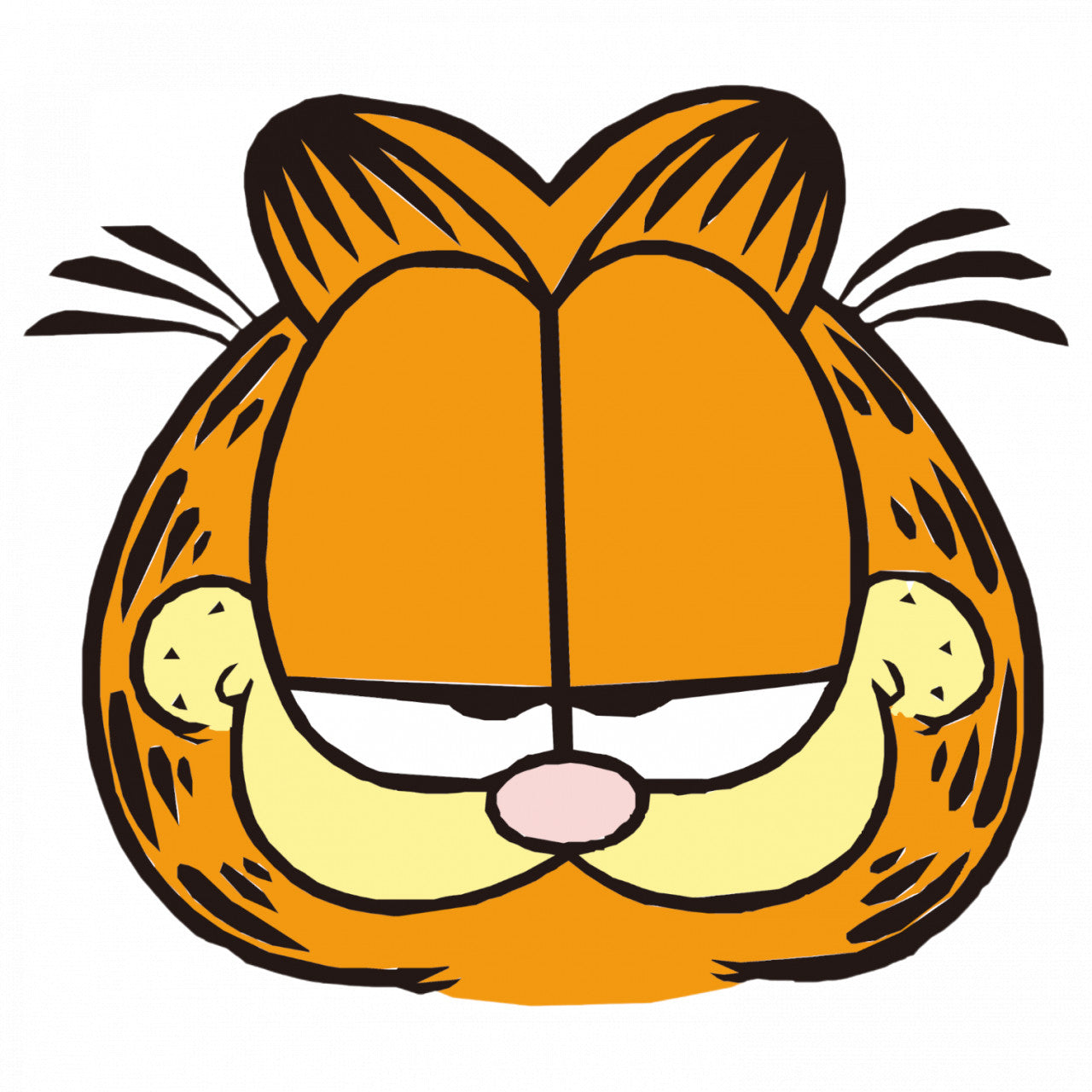 Set 4 bucati, Sticker decorativ, Garfield suparat, Rezistent la apa, NO9407, 10 cm, Multicolor
