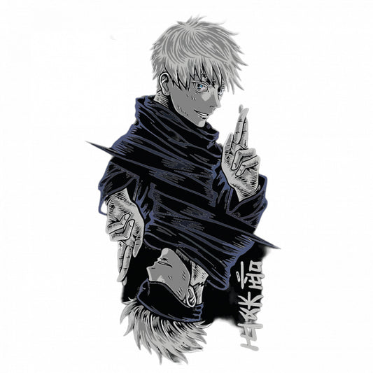 Set 4 bucati, Sticker decorativ, Gojo Satoru Jujutsu Kaisen, Rezistent la apa, NO9475, 10 cm, Multicolor