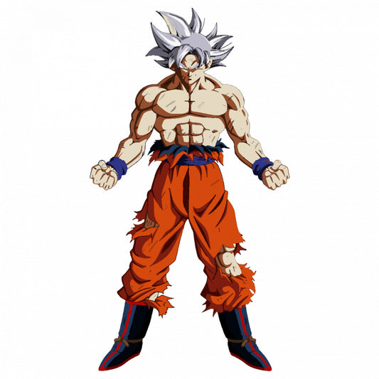 Set 4 bucati, Sticker decorativ, Goku ultra instinct 3 Dragon ball z, Rezistent la apa, NO9486, 10 cm, Multicolor