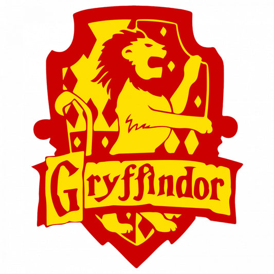 Set 4 bucati, Sticker decorativ, Gryffindor Harry Potter, Rezistent la apa, NO9529, 10 cm, Multicolor